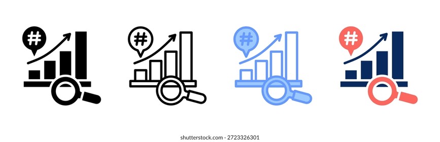 Trend Niche icon set multiple style collection