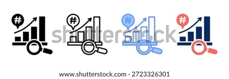 Trend Niche icon set multiple style collection