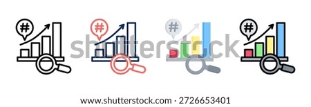 Trend Niche icon set multiple style collection