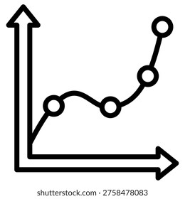Trend Overview Icon Element For Design