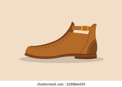 Trend shoe models for workers in office areas. full color design