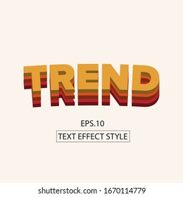 Trend Text Effect Illustration Design