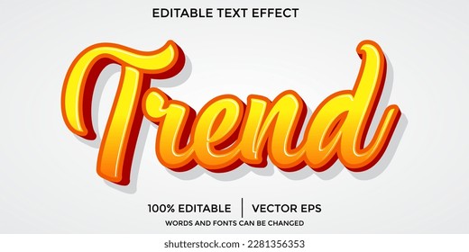 trend text style effect editable