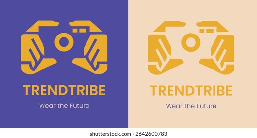 Trend Tribe Minimalist Logo with two colors