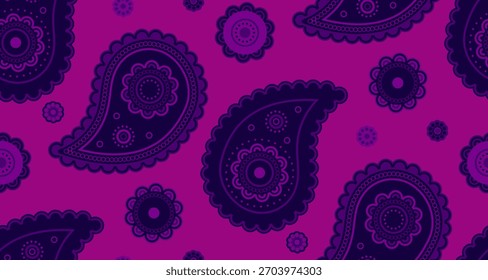 Tendência torcida na decoração leste. Paisley de verão em vestido elegante. Seda de damasco em ideia encaracolada. Tela velha com cores meditando.