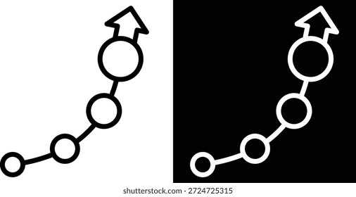 Versión bicolor de la tendencia en el fondo blanco y negro