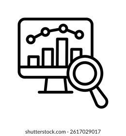 Trend Vector outline icon. Eps10 file 