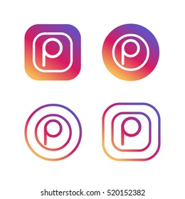 trendiest letter P logo