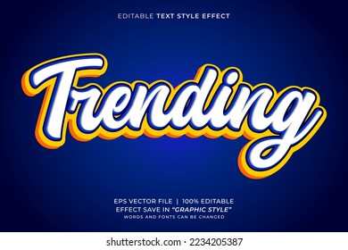 Trending 3D editable text effect template