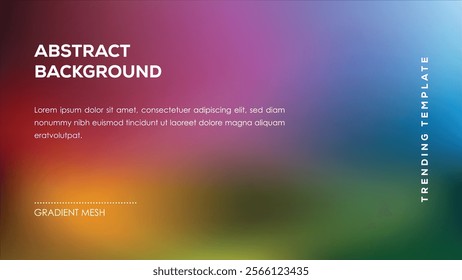 Trending Abstract Background Gradient Mesh Template Design