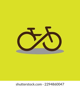 trending bicycle vector abstract logo