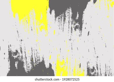 Trending Colors of the Year 2021. Color pattern, vector illustration. Grey, Yellow, Ultimate Gray and Illuminating.  Vector illustration with presentation of color trends in 2021. 