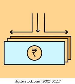 Trending E-learning vector icon of moneyflow.