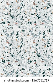 trending fancy seamless terrazzo vector pattern