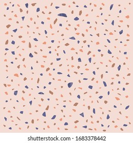 trending que combina a la perfección el terrazzo vectorial patrón sin fisuras. fondo colorido.