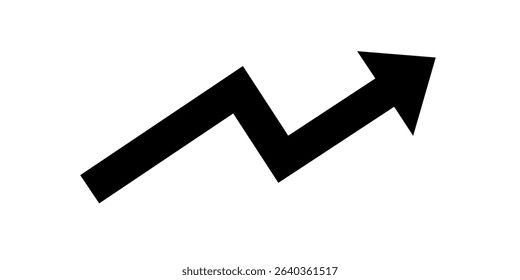 trending icon. analysis illustration. profit up vector. up down arrow vector.