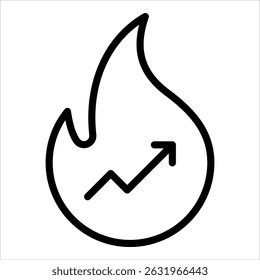 Trending Icon Element For Design