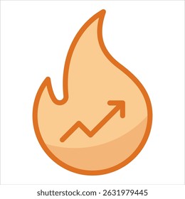 Elemento De Ícone De Tendência Para Design