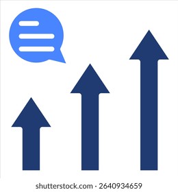 Trending Icon Element for Design