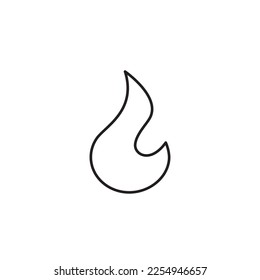 Trending icon, Fire flame icon isolated on white background. Vector sign symol bonfire burn logo on white background. Hot element illustration trendy fashion  sign