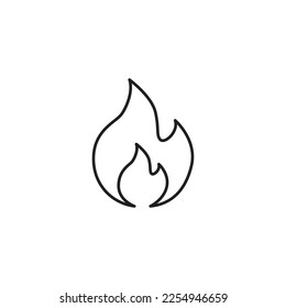 Trending icon, Fire flame icon isolated on white background. Vector sign symol bonfire burn logo on white background. Hot element illustration trendy fashion  sign