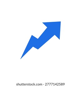 Trending icon in flat colorful symbol for popular activity