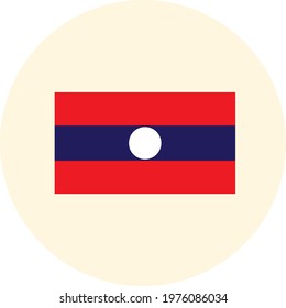 Trending icon of Laos  flag.