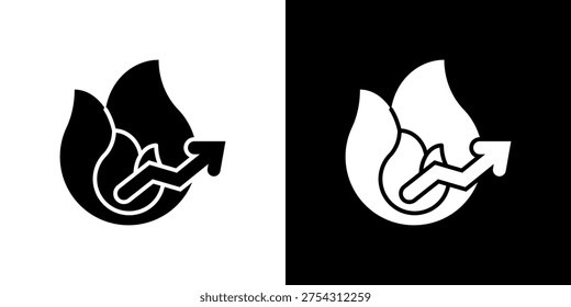 Trending Icon Sheet Black And White