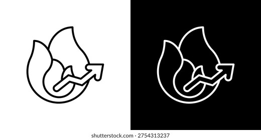 Trending Icon Sheet Black And White