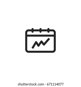 trending icon. sign design