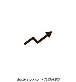 trending icon. sign design