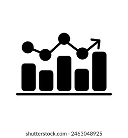 Icono de tendencia. signo para concepto móvil y color de Diseño web editable