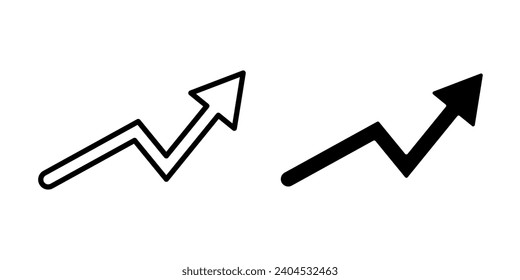 Trending Icon Vector  Design Template