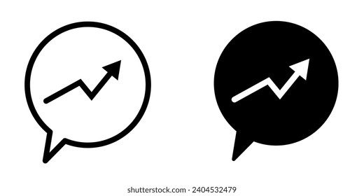 Trending Icon Vector  Design Template