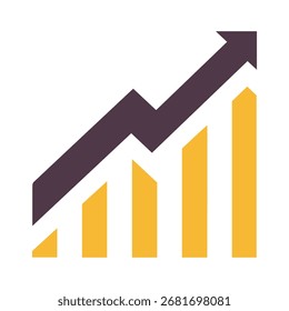 Trending-Symbol, Vektor Illustration einzeln auf weißem Hintergrund
