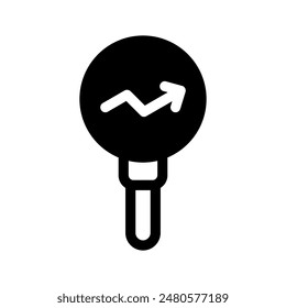 Icono de tendencia Ilustración de diseño de Vector