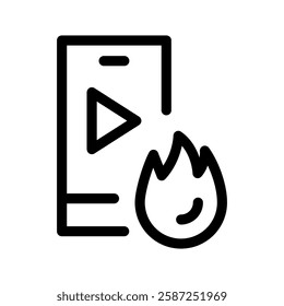 Trending Icon Vector Symbol Design Illustration