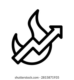 Trending Icon Vector Symbol Design Illustration