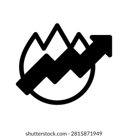 Trending Icon Vector Symbol Design Illustration
