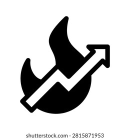 Trending Icon Vector Symbol Design Illustration