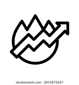 Trending Icon Vector Symbol Design Illustration