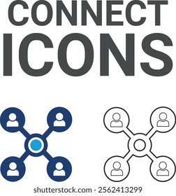 Trending icons, solid icon collection for the online community, media, website, blog, content, business marketing, and social network icons.