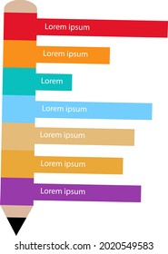 Icono de vector de infografía más reciente y creativo para la visualización de datos empresariales.