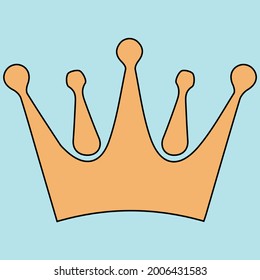 
Trending, latest, creative, vector icon of crown for web and mobile with flat colors.
