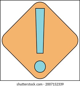 
Trending, latest, creative, vector icon of attention for web and mobile with flat colors.
