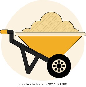 Trending, latest, creative vector icon of carrier with outline.