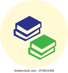 Trending and latest icon of book set.