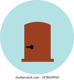 Trending and latest icon of door.