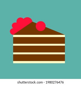 Trending and latest vector icon of chocolate pastry.