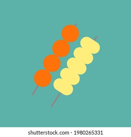 Trending and latest vector icon of grilled kebab.